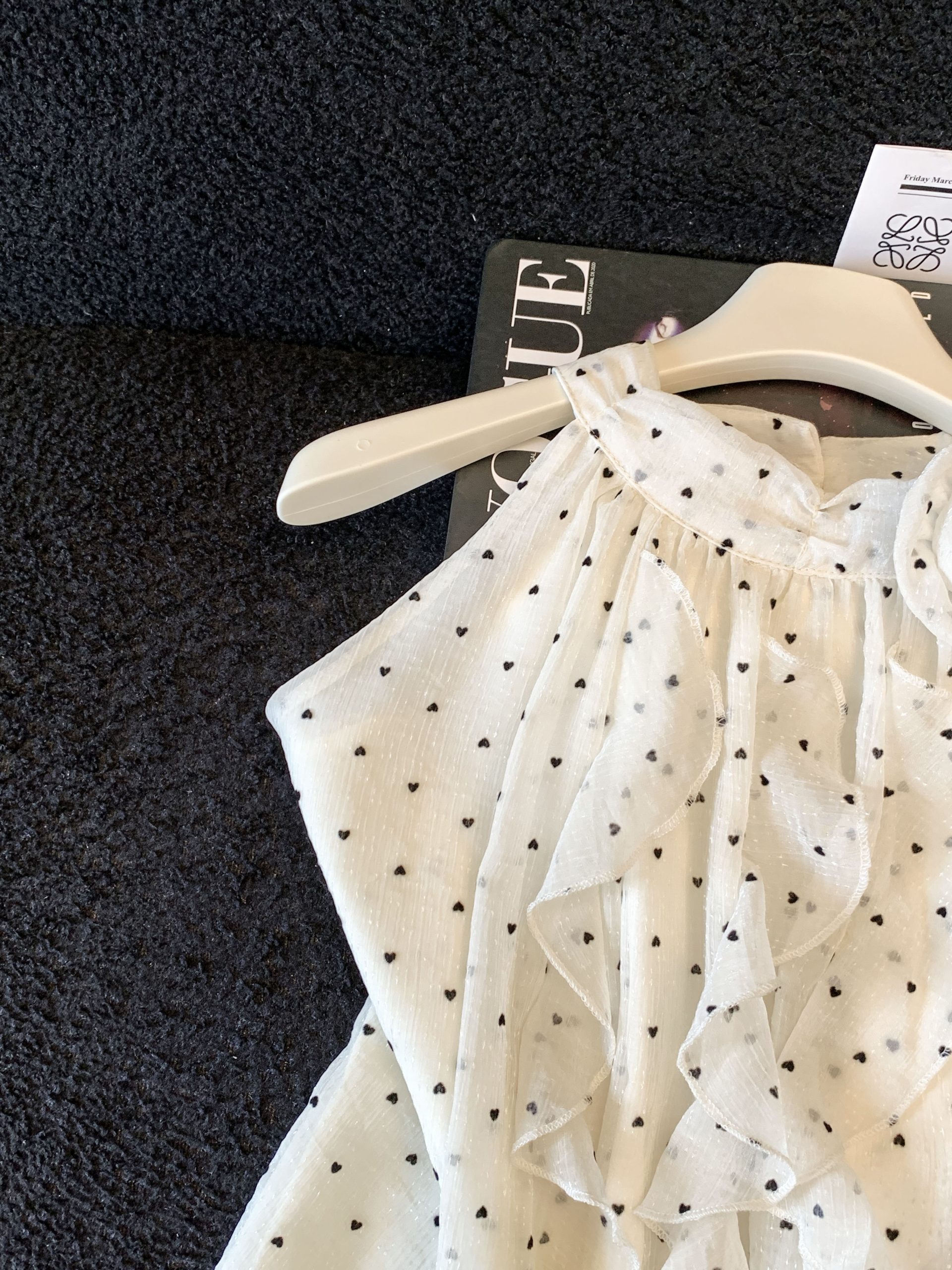 Korean Style Gentle Polka Dot Chiffon Top Women Summer Halter Off-Shoulder Short Sleeve Blouse Loose Slimming - Image 4